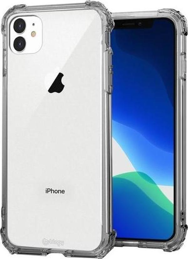 Blogy iPhone 11 ile Uyumlu Crystal Fit Kılıf Crystal Clear - Image 1