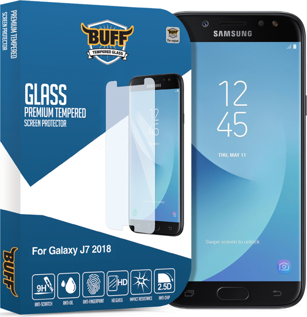 Buff Glass Galaxy J7 2018 ile Uyumlu Ekran Koruyucu Cam - Image 1