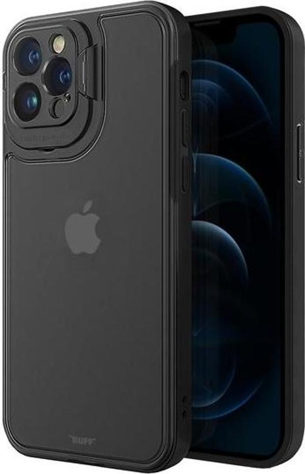 Buff iPhone 12 Pro ile Uyumlu Hybrid Corner Kılıf Black - Image 1