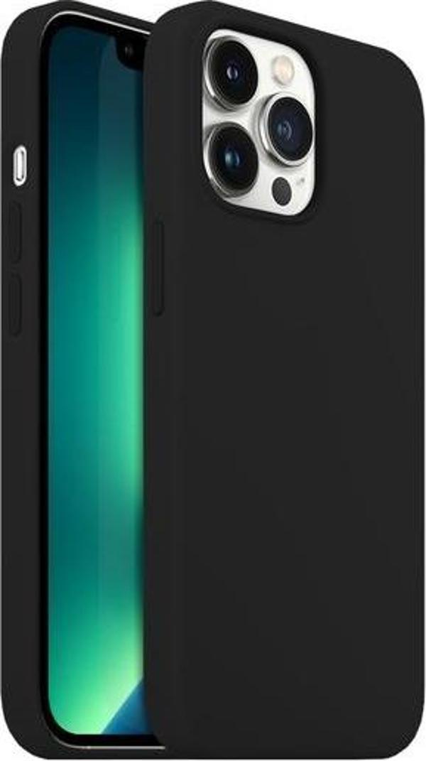Buff iPhone 13 Pro Max ile Uyumlu Rubber S Kılıf Black - Image 1