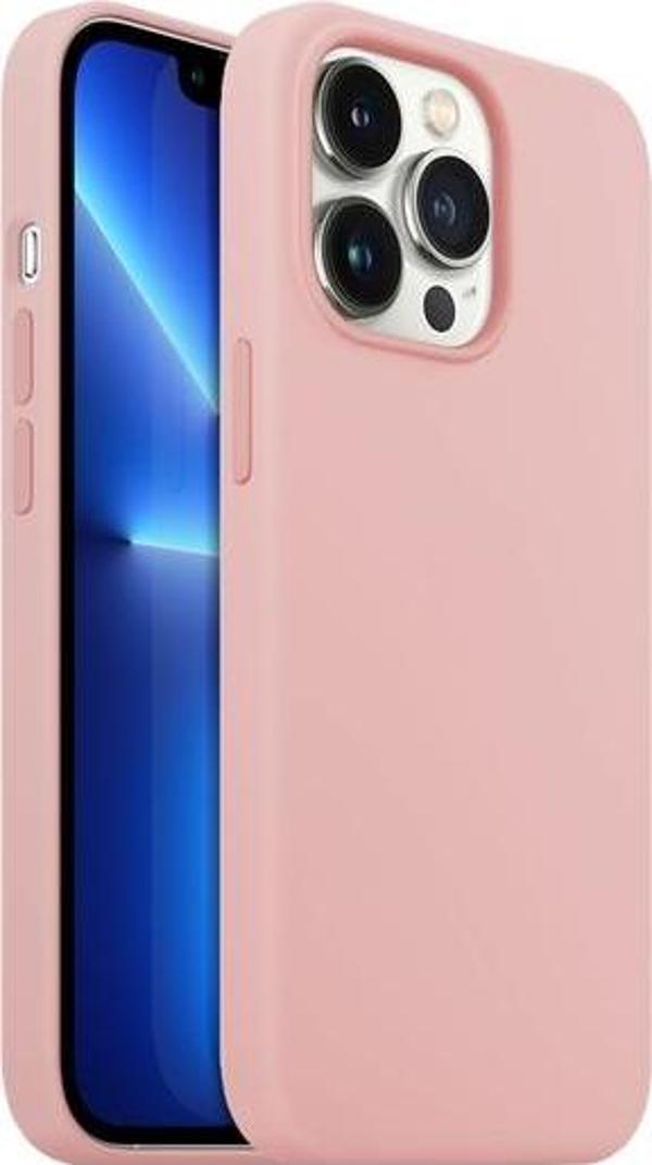 Buff iPhone 13 Pro ile Uyumlu Rubber S Kılıf Pink - Image 1
