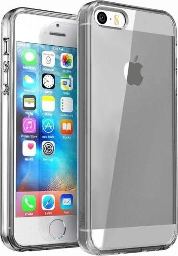 Buff iPhone 5-5S-5SE ile Uyumlu Air Hybrid Kılıf Smoke Black - Image 1