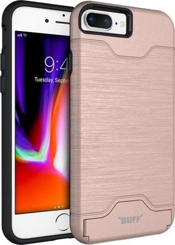 Buff iPhone 8 Plus / 7 Plus ile Uyumlu Slim Folder Kılıf Rose Gold - Image 1