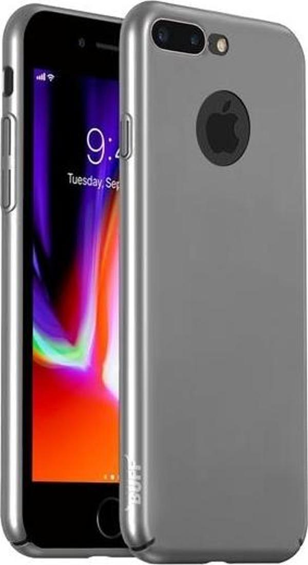 Buff iPhone 8 Plus ile Uyumlu Slim Fit Kılıf Silver - Image 1
