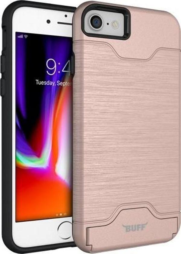 Buff iPhone 8/7 ile Uyumlu Slim Folder Kılıf Rose Gold - Image 1