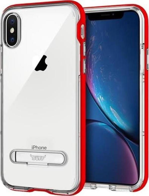 Buff iPhone Xs Max ile Uyumlu Air Bumper Kılıf Red - Image 1