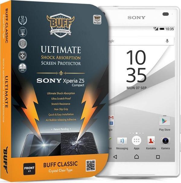 Buff Xperia Z5 Compact ile Uyumlu Darbe Emici Ekran Koruyucu Film - Image 1