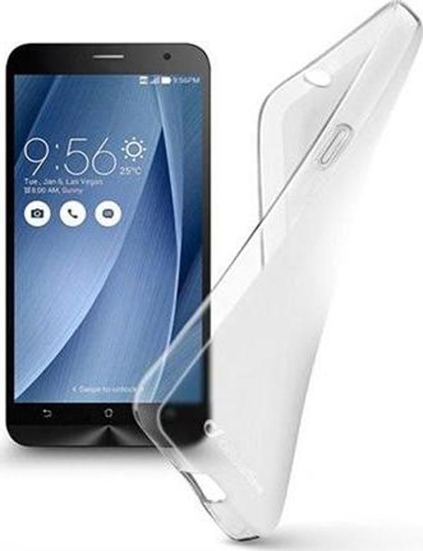 Cellular Line Zenfone 2 ile Uyumlu Kılıf Shape Silikon Şeffaf SHAPEPHASUSZEN2T - Image 1