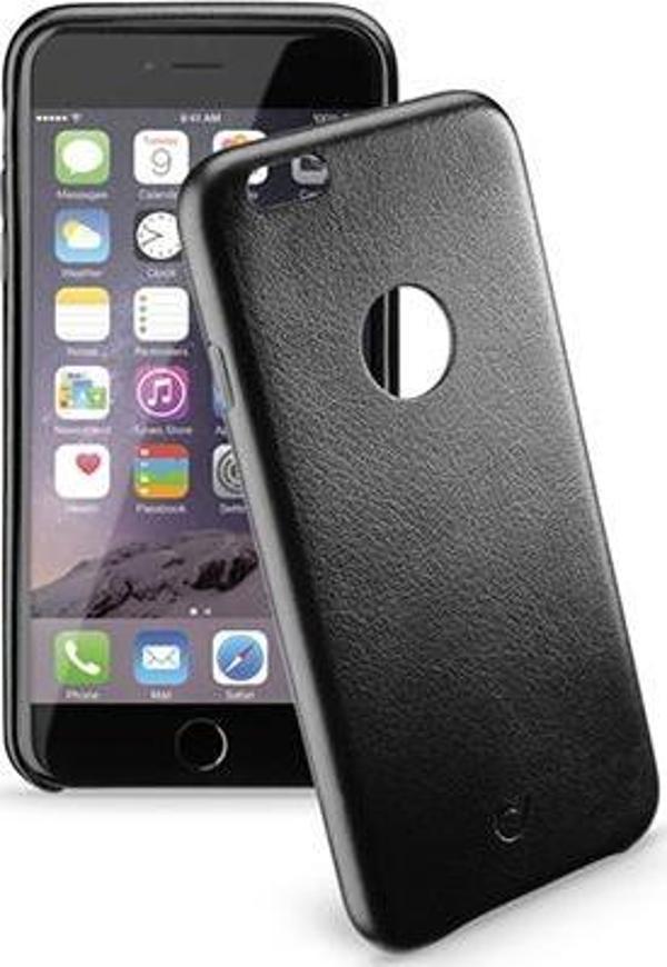 Cellular Line iPhone 6S Plus/6 Plus ile Uyumlu Class Suni Deri Kılıf Siyah CLASSIPH655K - Image 1