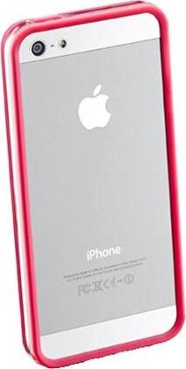 Cellular Line iPhone SE/5S/5 ile Uyumlu Bumper Kılıf Pembe BUMPERIPHONE5P - Image 1