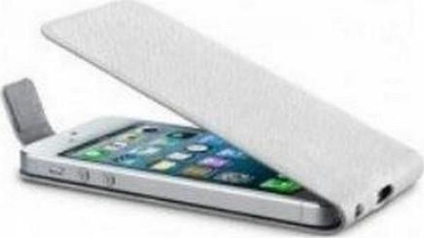 Cellular Line iPhone SE/5S/5 ile Uyumlu Flap Slim Kılıf Beyaz FLIPSLIMIPHONE5W - Image 1