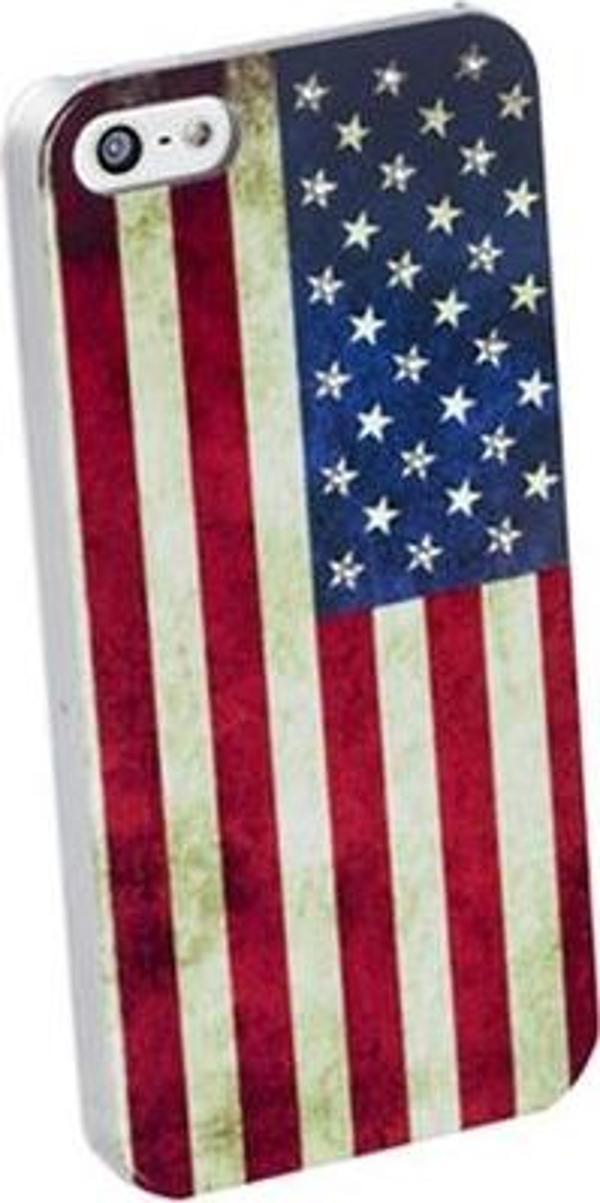 Cellular Line iPhone SE/5S/5 ile Uyumlu Swarovski USA Desenli Kılıf SWKUSAIPHONE5 - Image 1