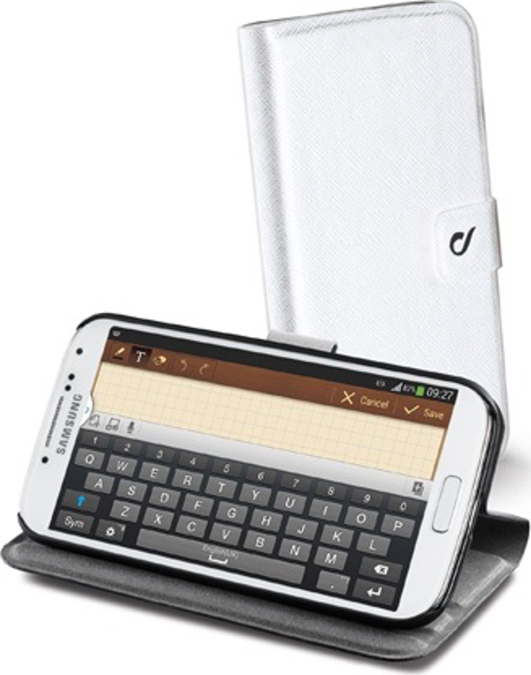 Cellular Line N9000 Galaxy Note 3 ile Uyumlu Vision Slim Standlı Kılıf Beyaz VISIONSLNOTE3W - Image 1