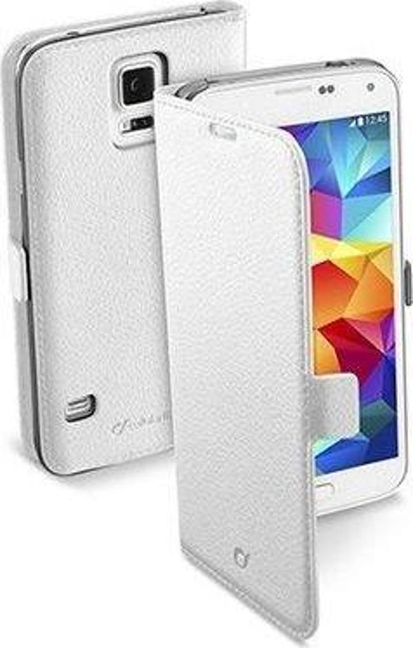 Cellular Line Galaxy S5 ile Uyumlu Book Essential Kapaklı Kılıf Beyaz BOOKESSENGALS5W - Image 1