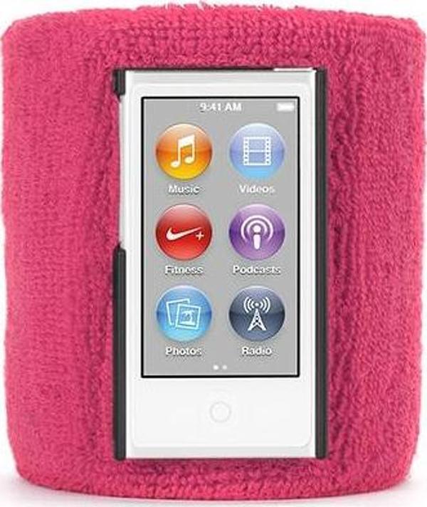 Griffin iPod nano 7 ile Uyumlu Sportcuff Bilek Bandı Kılıf Pembe RE37256 - Image 1