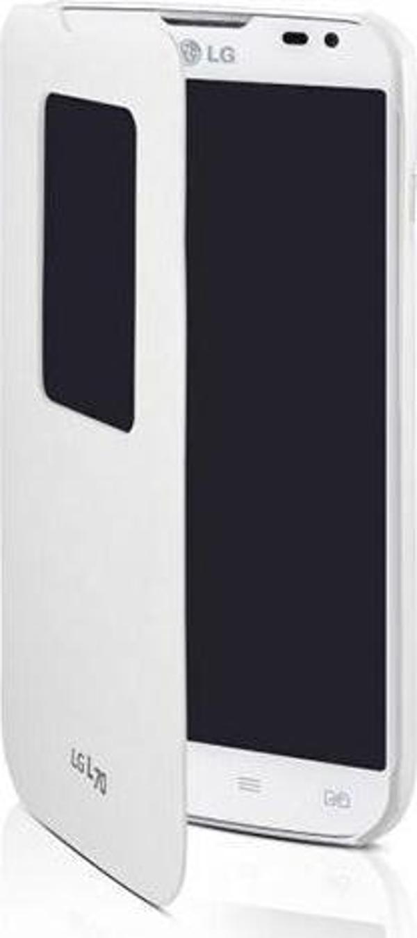 L70 ile Uyumlu Kasalı Kapaklı Flip Cover Kılıf Beyaz CCF-400 AGEUWH - Image 1