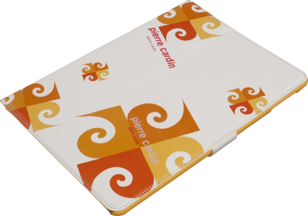 Pierre Cardin iPad 5/Air ile Uyumlu Suni Deri Tablet Kılıfı Turuncu PCA-P02 - Image 1