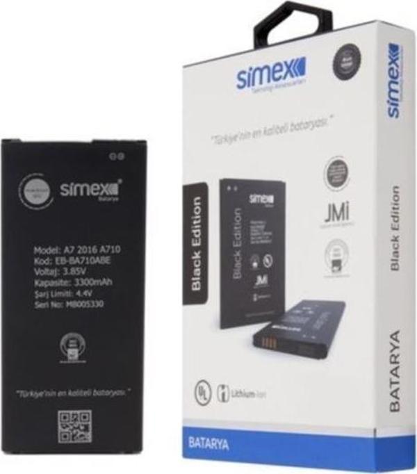 Simex Galaxy J7 Prime/A7 2016 ile Uyumlu Batarya - Image 1
