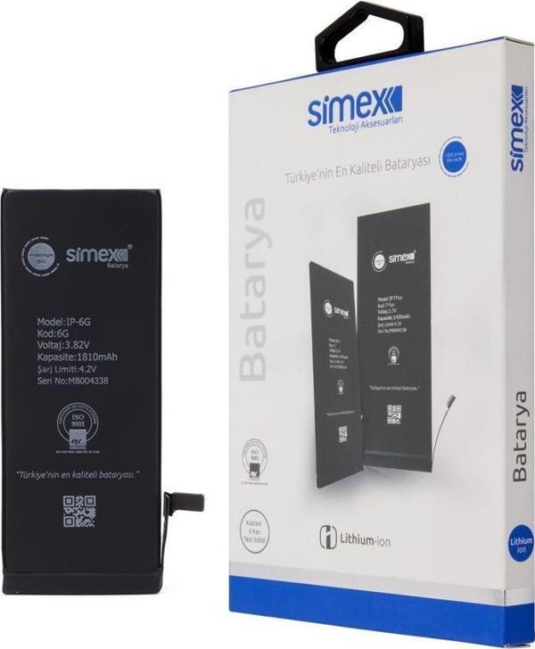 Simex iPhone 6 ile Uyumlu Batarya 1810mAh - Image 1