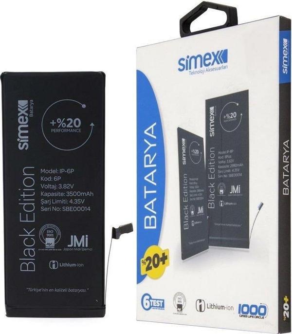 Simex iPhone 6G Plus ile Uyumlu Performance SBT-02 Batarya - Image 1