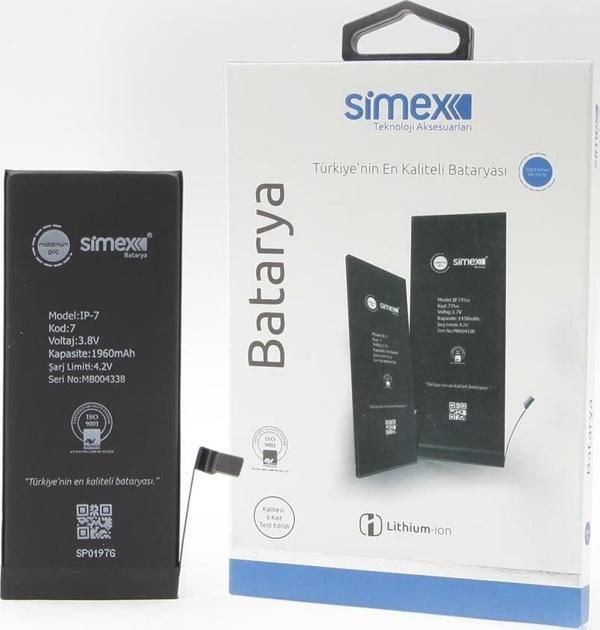 Simex iPhone 7 ile Uyumlu SBT-01 Batarya - Image 1
