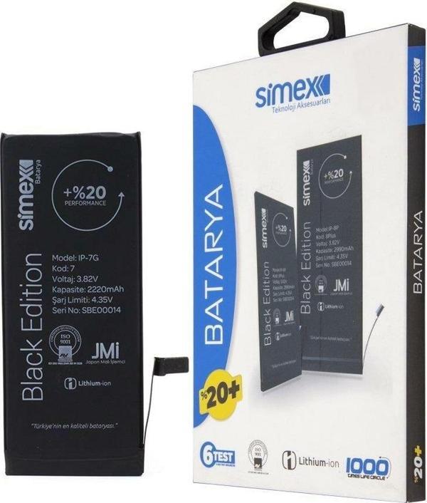 Simex iPhone 7 ile Uyumlu Performance SBT-02 Batarya - Image 1