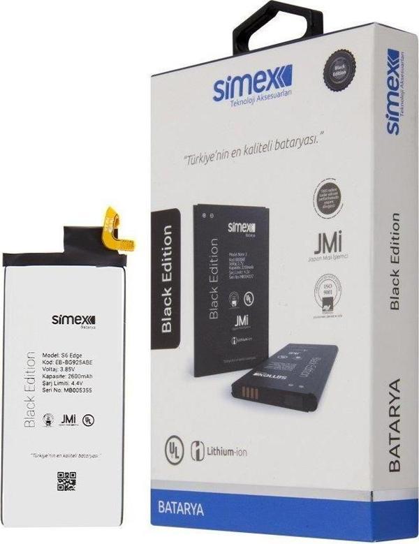 Simex Galaxy S6 Edge ile Uyumlu SBT-01 Batarya - Image 1