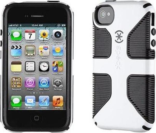 Speck CandyShell Grip iPhone 4S/4 ile Uyumlu Sert Kılıf Beyaz SPK-A1231 - Image 1