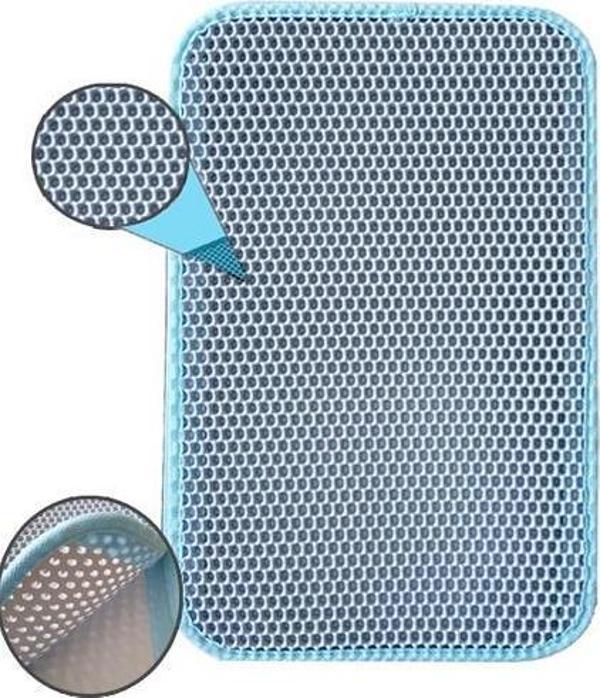 EuroCat Kum Toplayan Elekli Kedi Kum Paspas Mavi 58x67 Cm - Image 1