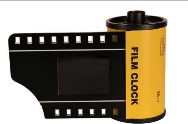 Hediyelik ? Karışık ? Çark Saatler>> Film Makarası Masa Saati-20*14 Cm. - Image 1