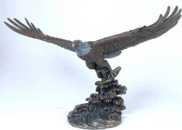 Wise VERONESE BİBLOLAR Hayvanlar Alemi KARTAL BALIK AVINDA 54x25x38 cm JWU74876A4 - Image 1