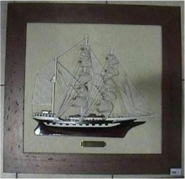 Denizcilik › Denizcilik Grubu › Marine Aksesuar- Yarım Maket Tablo>>65x58x6 Cm. - Image 1