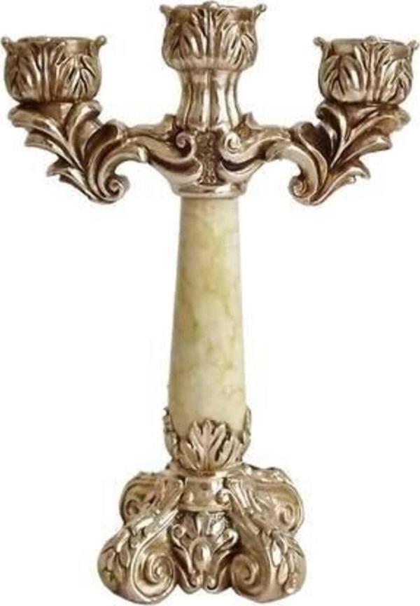 Dekoratif Ürünler > Salon Takımları- 3 Lü Şamdan-dh11051yg-8 - Image 1