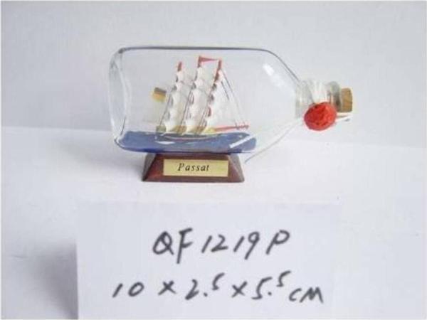 Denizcilik › Denizcilik Grubu › Marine Şişe Gemi-z&a Şişe Gemi>>10x2.5x5.5 Cm. - Image 1