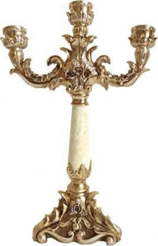 Dekoratif Ürünler > Salon Takımları- 3 Lü Şamdan-dh3185yg-11 - Image 1