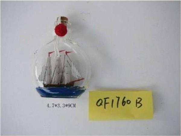 Denizcilik › Denizcilik Grubu › Marine Şişe Gemi-z&a Şişe Gemi>>4.7x3.3x9 Cm. - Image 1
