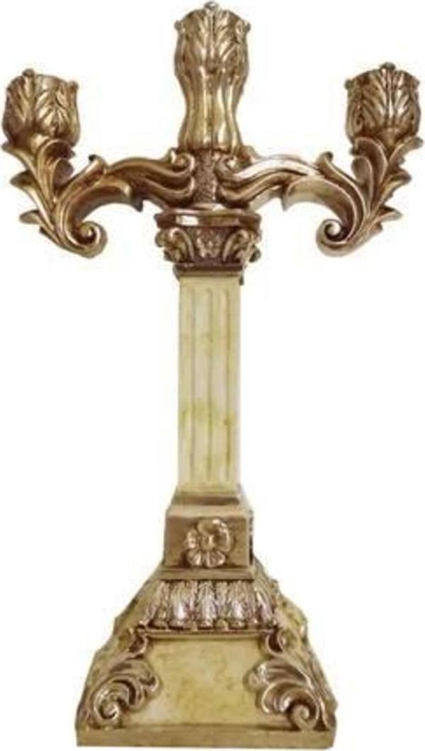 Dekoratif Ürünler Salon Takımları- 3lü Şamdan-dh11036yg-12 - Image 1