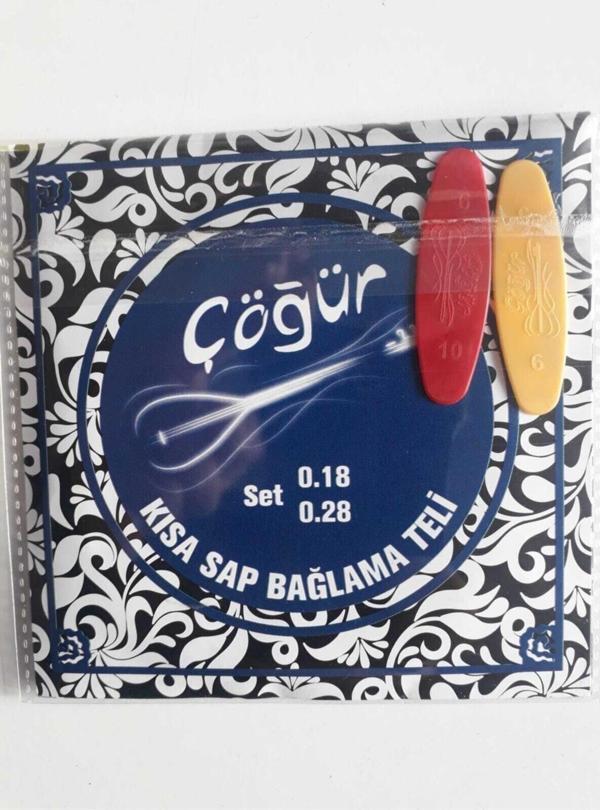 Pyramid Çöğür Kısa Sap (0.18) Bağlama Teli + Mızrap - Image 1