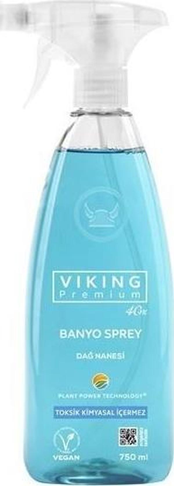 Viking Premium Vegan Banyo Spreyi Dağ Nanesi 750 Ml X10 Adet - Image 1