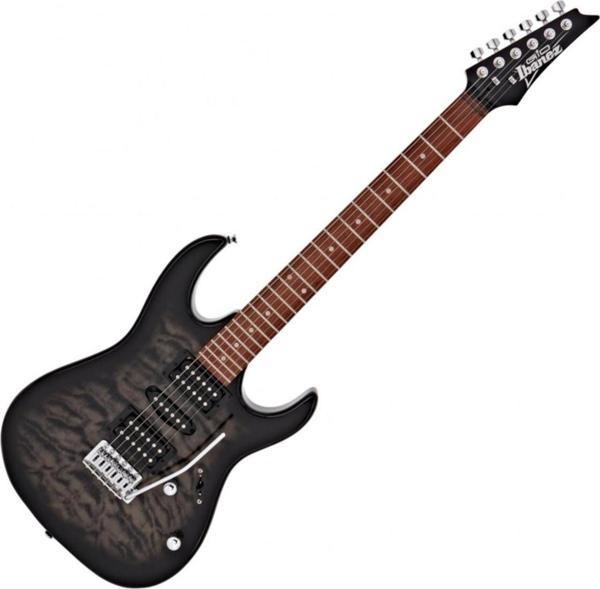 Ibanez Grx70qa-tks Transparent Black Sunburst Elektro Gitar - Kılıf ve Pena - Image 1