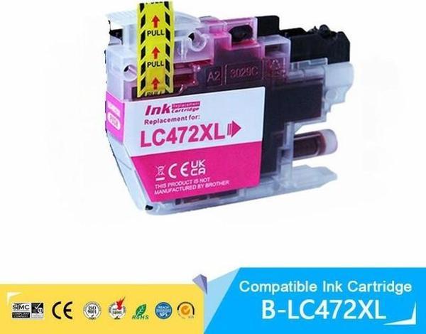 Brother MFC-J3940DW LC472XL M Kırmızı Yüksek Kapasite Muadil Kartuş  1500 Sayfa - Image 1