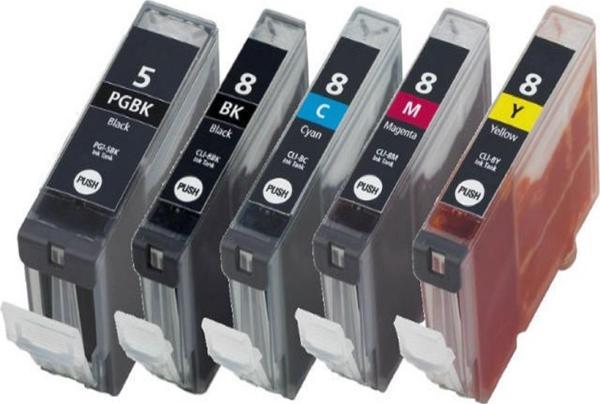 Xplus Canon Pixma MP970 Kartuş Set 5 Renk Takım Pg-5 Clı-8 - Image 1