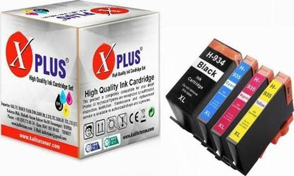 Xplus® Officejet 6812 Muadil Kartuş Set 4 Renk Takım 934XL/935XL - Image 1