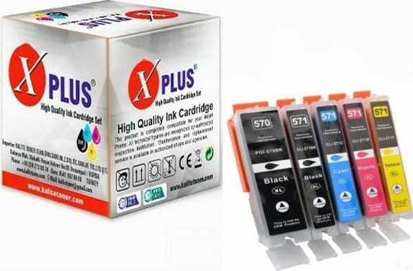 Xplus® Pixma Ts 6050 PGI-570XL / Clı -571XL 5 Renk Muadil Kartuş Seti 1000 Sayfa - Image 1