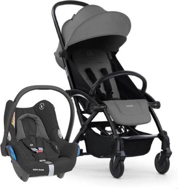 Connect 3 Bebek Arabası Black-Grey Travel Set Cabriofix Black - Image 1