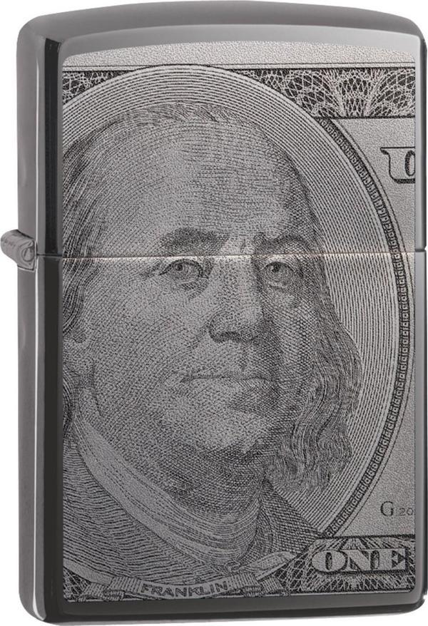 Zippo Çakmak 49025 Currency Design - Image 1
