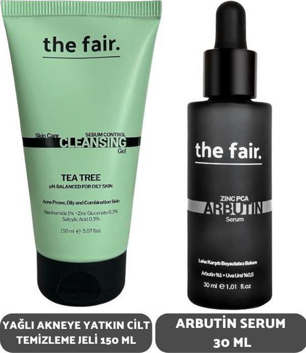 Yağlı Akneye Yatkın Cilt Temizleme Jeli 150 ml ve Arbutin Serum 30 ml - Image 1
