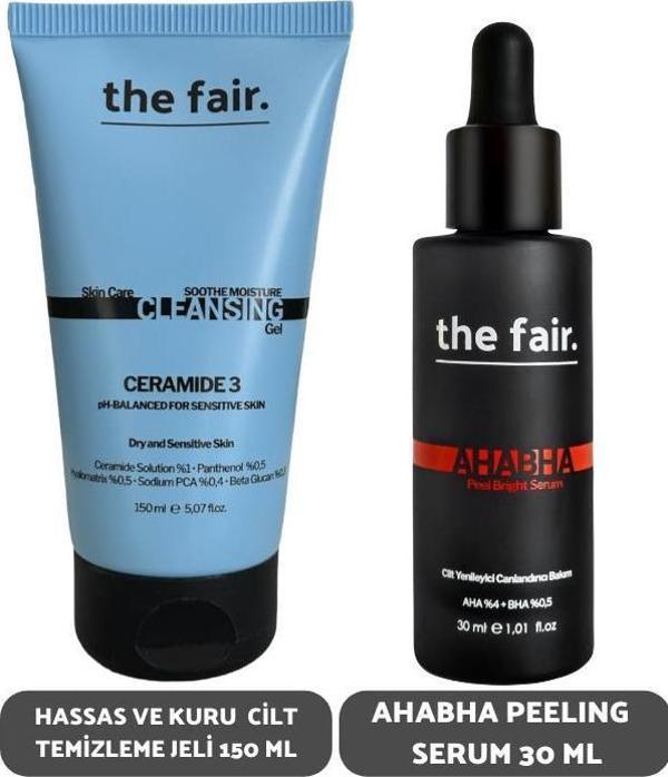 Yağlı Akneye Yatkın Cilt Temizleme Jeli 150 ml ve Ahabha Peeling Serum 30 ml - Image 1