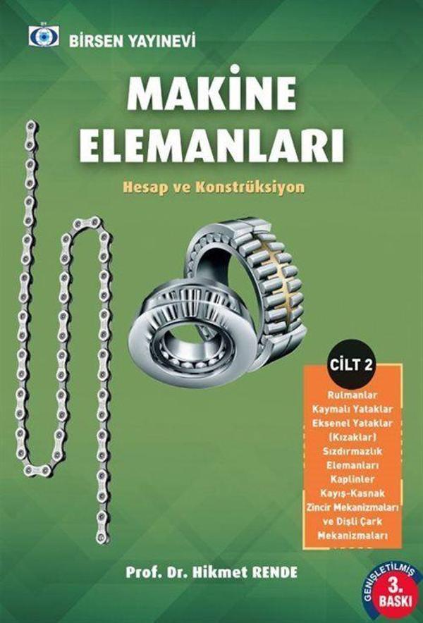 Birsen Yayınevi Makine Elemanları (Cilt 2) - Hesap ve Konstrüksiyon - Birsen Yayınevi - Image 1