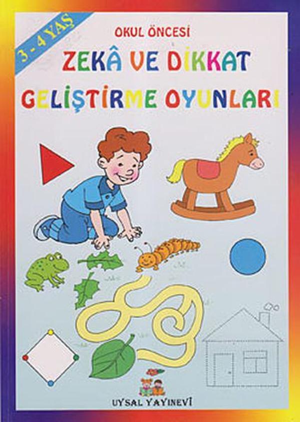 Zeka ve Dikkat Geliştirme Oyunları 3-4 Yaş - Uysal Yayınevi - Image 1